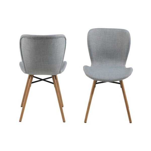 Batilda 2 db világosszürke étkezőszék - Actona-image-4