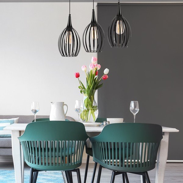 Fekete függőlámpa ø 17,5 cm Vincent – LAMKUR-image-3