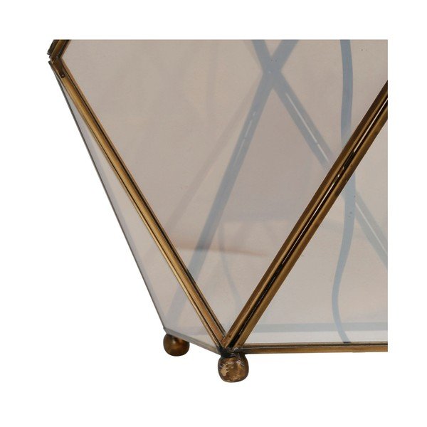 Barna-aranyszínű lámpa állvány 43 cm Eluminea – Côté Table-image-2