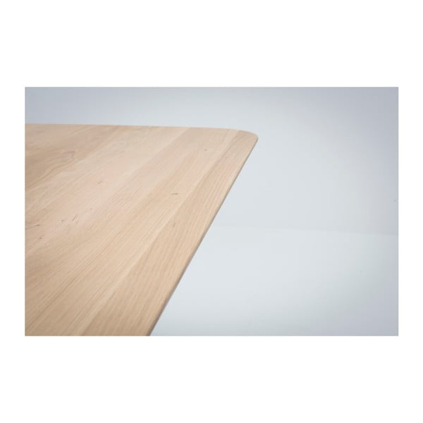 Stafa tömör tölgyfa étkezőasztal, 220 x 90 cm - Gazzda-image-4