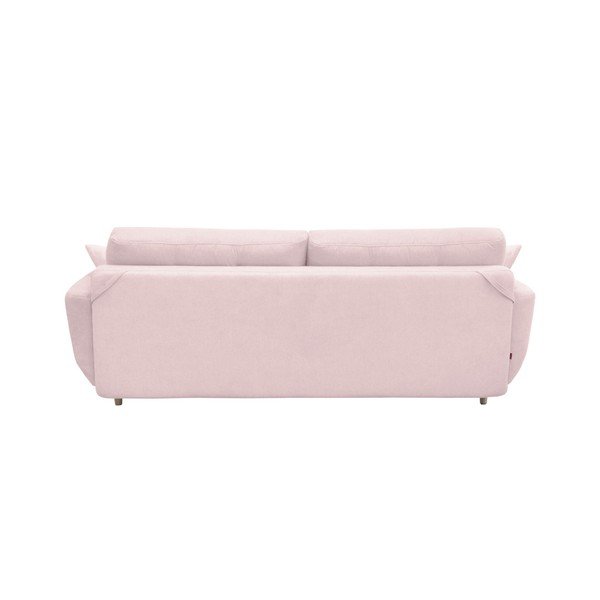 Rose rózsaszín kinyitható kanapé, világos lábakkal - Mazzini Sofas-image-4