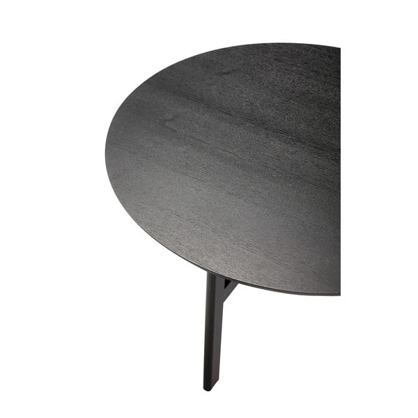 Fekete kerek dohányzóasztal ø 80 cm Fjord – Hübsch-image-4