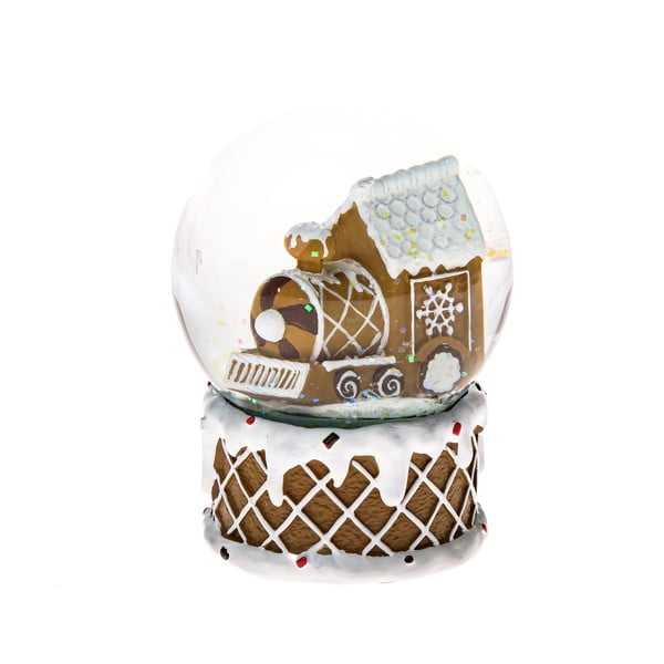 Poligyanta hógömb (magasság 10 cm) Snowy Train – Dakls