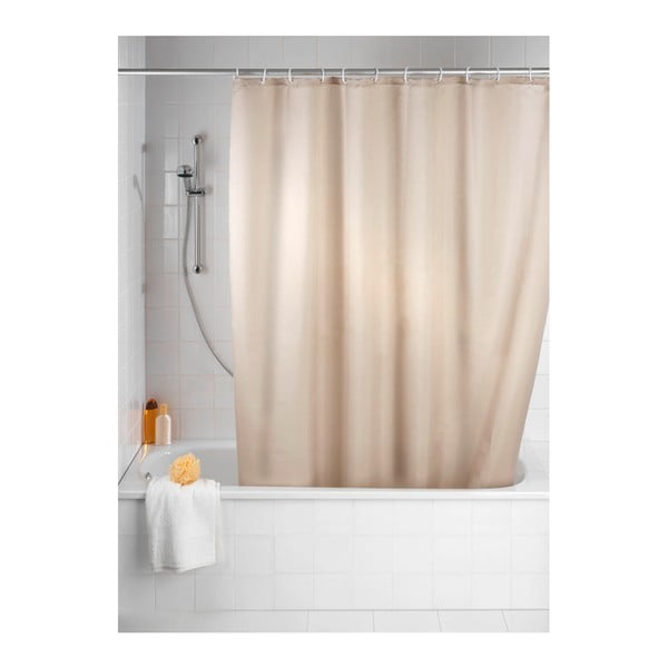 Bézs penészálló zuhanyfüggöny, 180 x 200 cm - Wenko-image-1