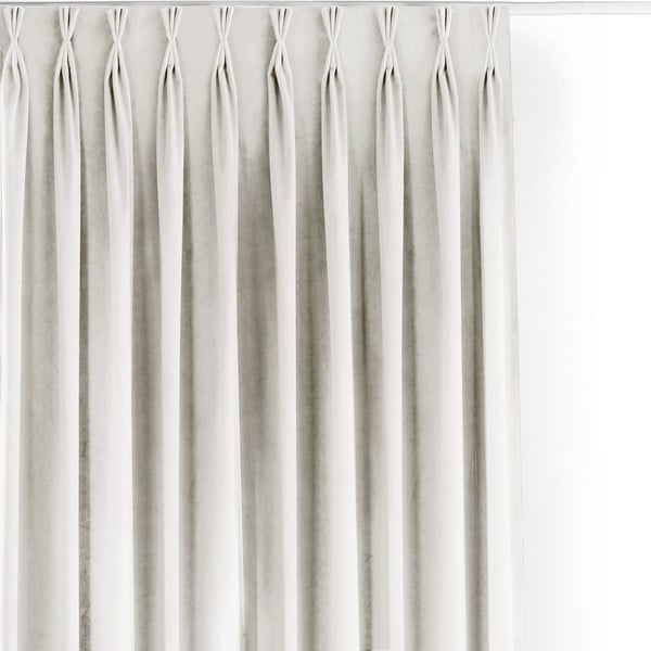 Krémszínű bársony dimout (részleges sötétítő) függöny 200x270 cm Velto – Filumi-image-3