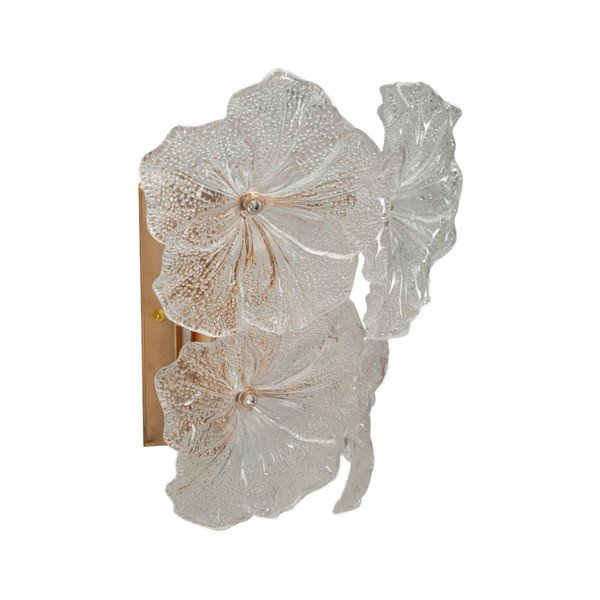 Aranyszínű üveg fali lámpa Ibiscus – Mauro Ferretti-image-2