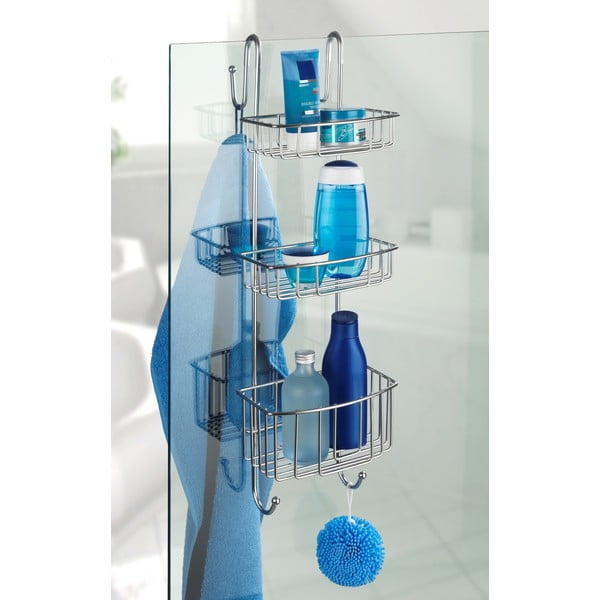 Olesi háromszintes rozsdamentes függő zuhanypolc - Wenko-image-1