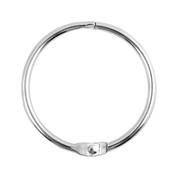 Matt ezüstszínű zuhanyfüggöny karika szett 12 db-os Ringo Small – Spirella