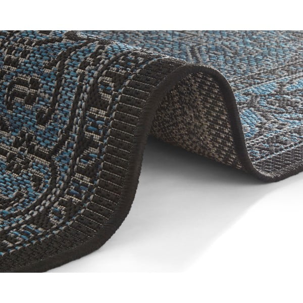 Anjara fekete-kék kültéri szőnyeg, 140 x 200 cm - NORTHRUGS-image-3