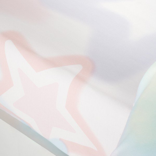 Fehér-rózsaszín gumis kétszemélyes gyerek lepedő 135x190 cm Ombre Stars – Catherine Lansfield-image-2