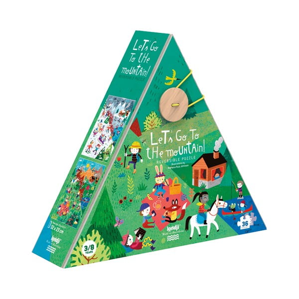 Hegyek télen-nyáron kétoldalas puzzle - Londji