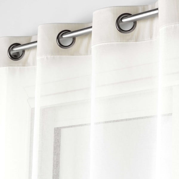Krémszínű átlátszó függöny 140x240 cm Casual – douceur d'intérieur-image-1