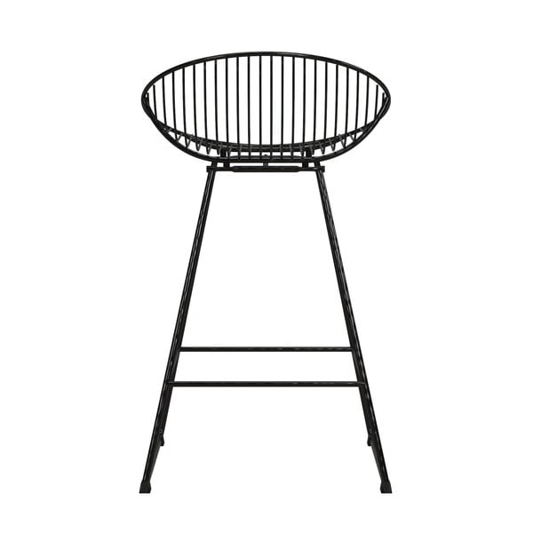 Fekete fém bárszék Ellis – CosmoLiving by Cosmopolitan-image-2