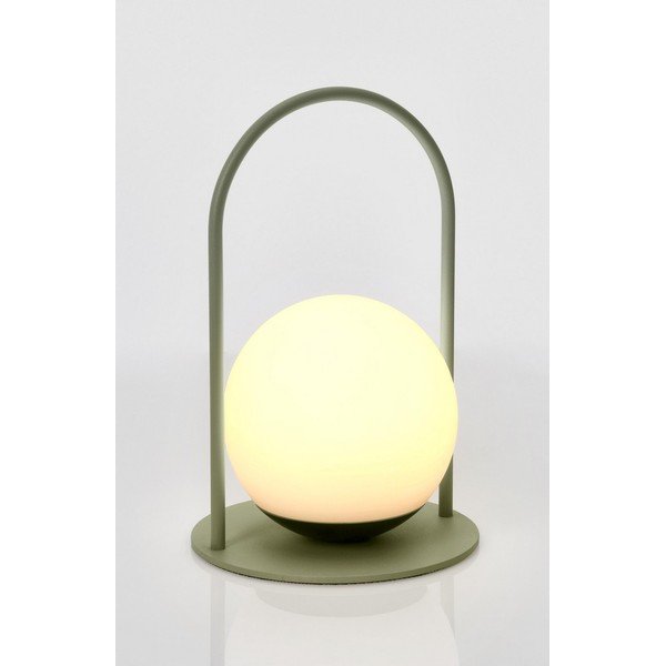 Zöld LED dimmelhető asztali lámpa műanyag búrával (magasság 21 cm) Pansy – Bizzotto-image-4