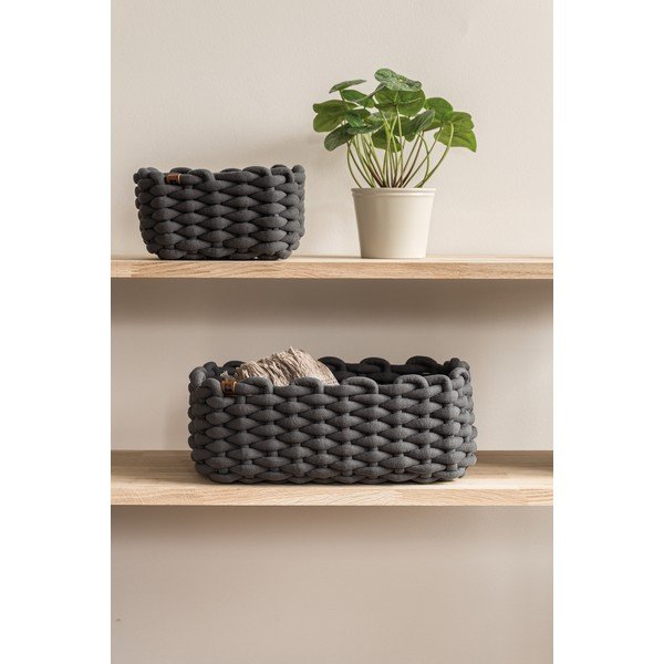 Textil tárolókosár 20x15x11 cm Peach Skin S – Bigso-image-1