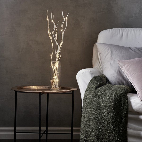 Fehér fénydekoráció ø 8 cm Willow – Star Trading-image-1
