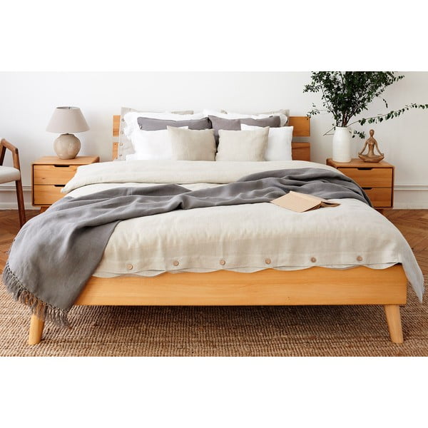 Bükkfa franciaágy 180x200 cm Greg 2 - The Beds-image-3