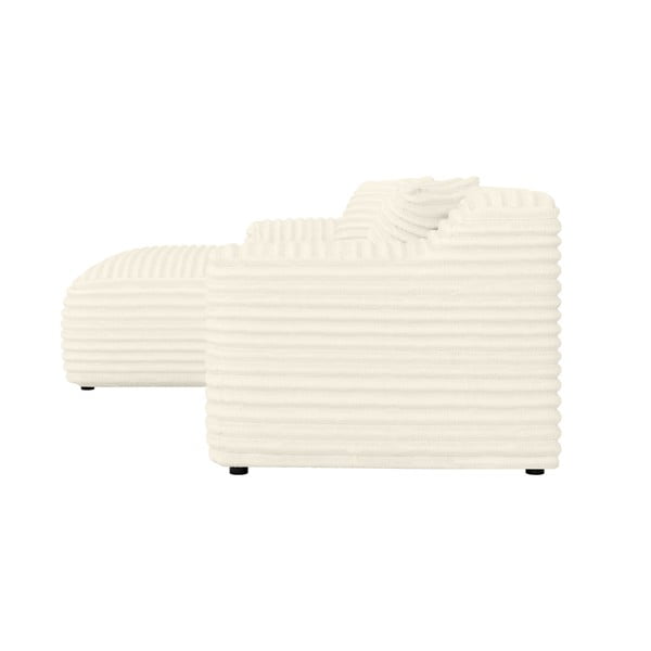 Krémszínű kordbársony sarokkanapé (bal oldali-heverő résszel) Martin – Ropez-image-3