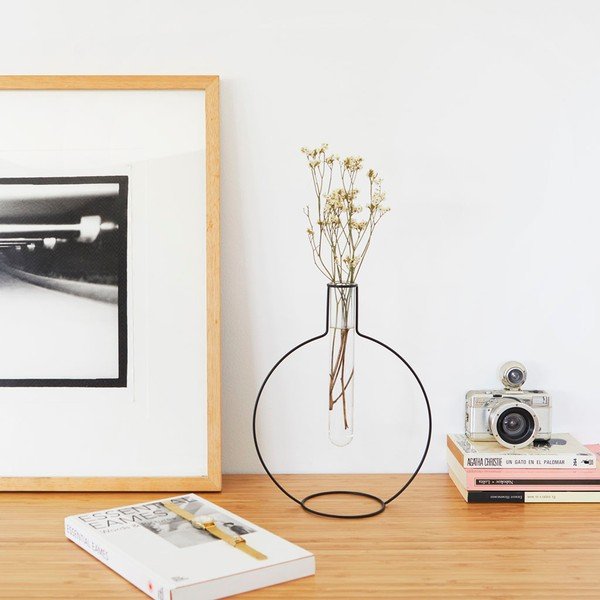 Silhouette Round fekete váza - Balvi-image-1