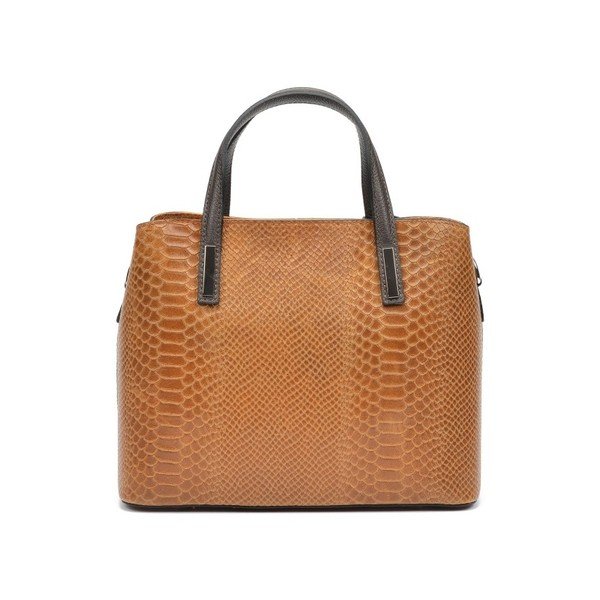 Mismono sárga bőr kézitáska - Roberta M-image-3