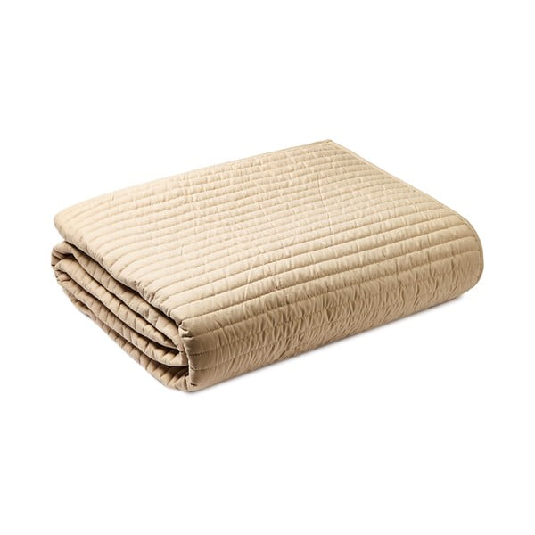 Bézs steppelt ágytakaró franciaágyra 220x230 cm – Bianca