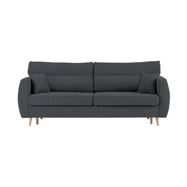 Sydney háromszemélyes sötétszürke kinyitható kanapé tárolóval, 231 x 98 x 95 cm - Cosmopolitan design