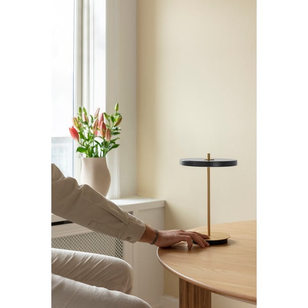 Antracitszürke LED szabályozható asztali lámpa fém búrával (magasság 31 cm) Asteria Move – UMAGE-image-4
