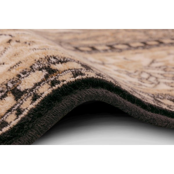 Világosbarna gyapjú szőnyeg 133x180 cm Charlotte – Agnella-image-2