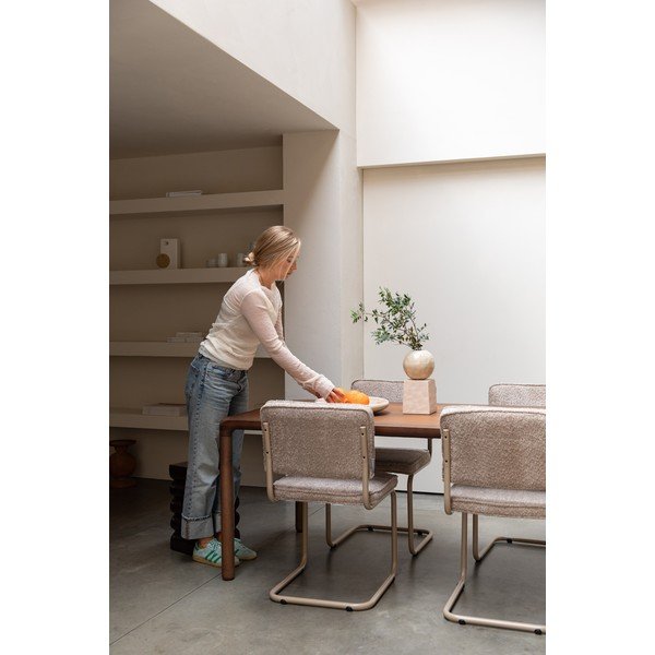 Étkezőasztal kőrisfa dekorral 90x160 cm Storm – Zuiver-image-3