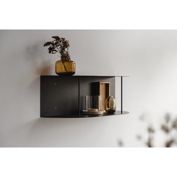 Sötétkék többszintes fém fali polc 60 cm Lina – noo.ma-image-1