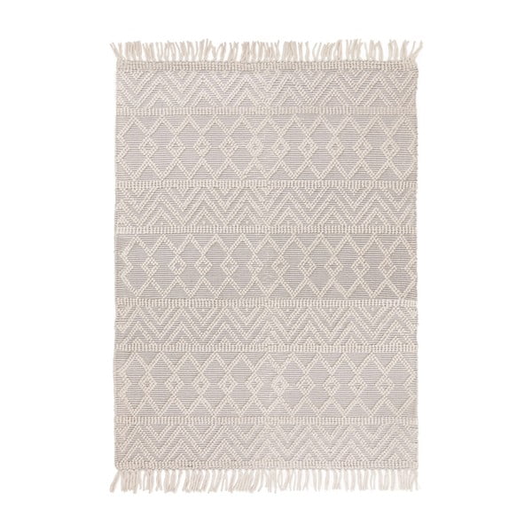 Világosszürke gyapjú szőnyeg 160x230 cm Asra – Asiatic Carpets