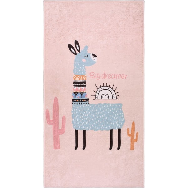 Rózsaszín mosható gyerek szőnyeg 100x160 cm Big Dreamer Camel – Vitaus