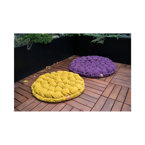 Bloom türkizkék ülőpárna masszázsgolyókkal, ⌀ 65 cm - Linda Vrňáková-image-1