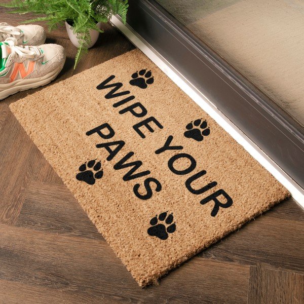 Kókuszrost lábtörlő 40x60 cm Wipe Your Paws – Artsy Doormats-image-1