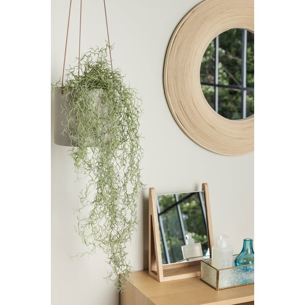 Fali tükör bambusz kerettel ø 60 cm Blush – Hübsch-image-3