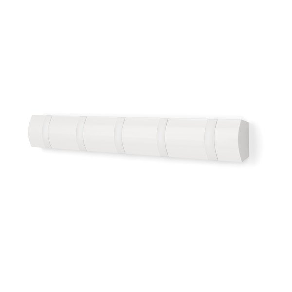 Matt fehér borovi fenyő fali fogas 51 cm Flip – Umbra
