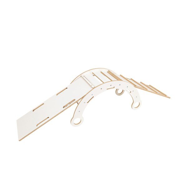 Fehér borovi fenyő hinta 39x75x38 cm Montessori – Meowbaby-image-2