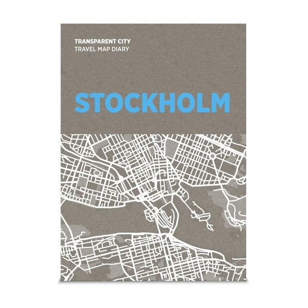 Transparent City Stockholm írható térkép - Palomar