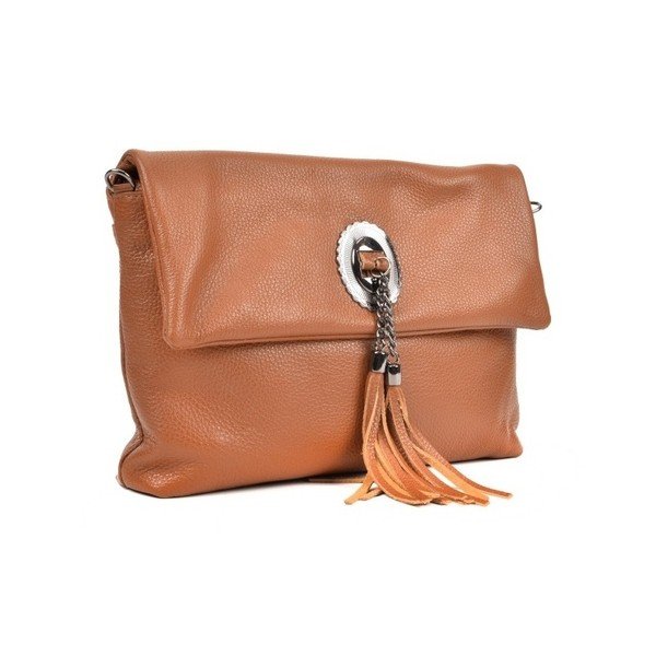 Elisa konyakbarna crossbody bőrtáska - Roberta M-image-1