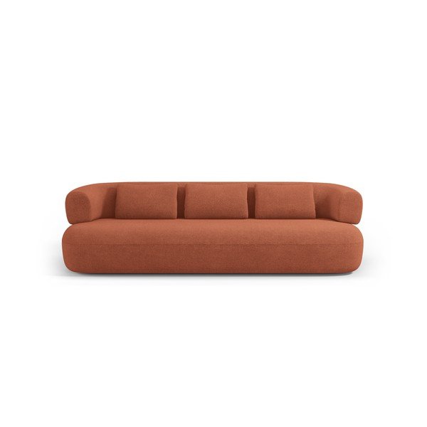 Terrakotta színű buklé kanapé 226 cm Jenny – Micadoni -image-2