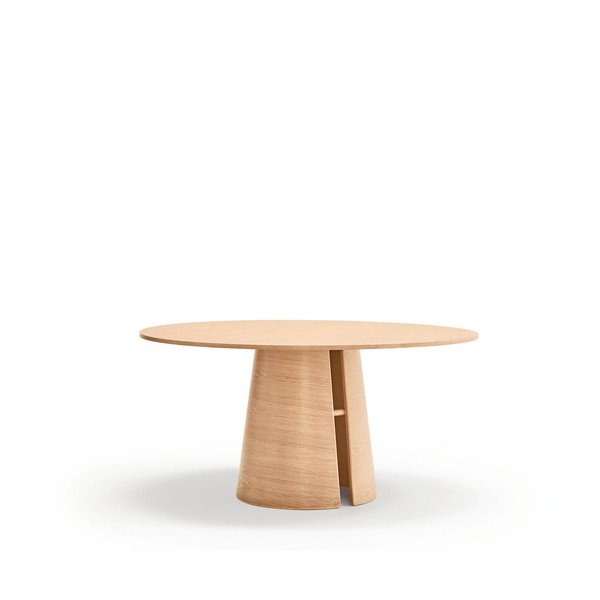 Kerek étkezőasztal kőrisfa dekorral ø 157 cm Cep – Teulat-image-2