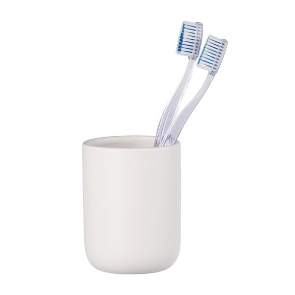 Fehér kerámia fogkefetartó pohár Olinda – Allstar-image-1