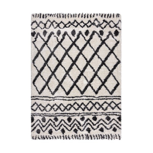 Elefántcsont színű szőnyeg 120x170 cm Souq Lines – Flair Rugs