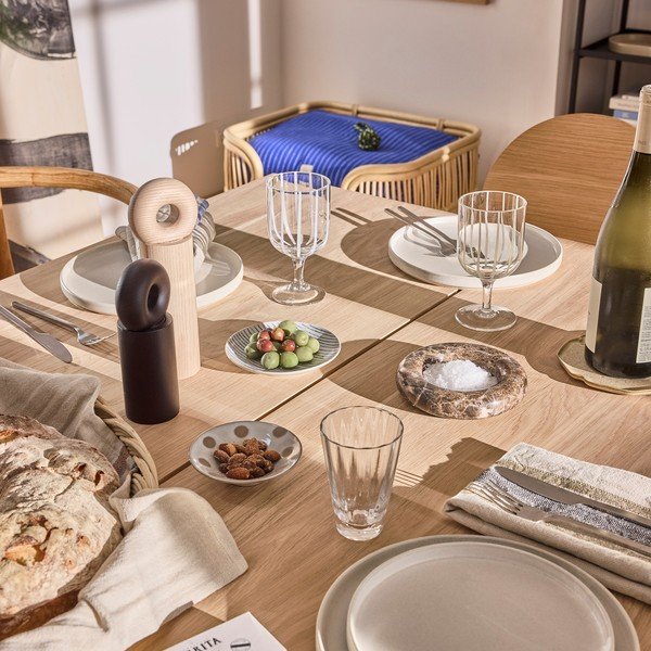 Natúr színű fa só- és borsőrlő Hoop – OYOY Living Design-image-1