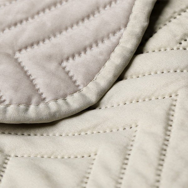 Krémszínű mikroszálas steppelt ágytakaró 220x240 cm Softa – Restilo-image-4