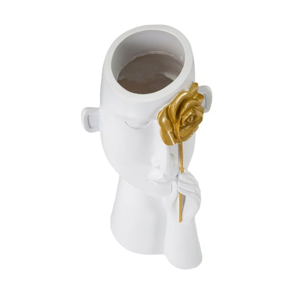 Fehér poligyanta váza 27 cm Fiore – Mauro Ferretti-image-2