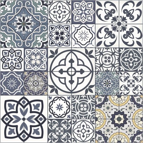 Floor Sticker Romana padlómatrica, 40 x 40 cm - Ambiance