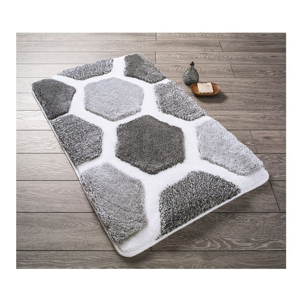 Confetti Bathmats Tenedos Grey fürdőszobai szőnyeg, 50 x 60 cm