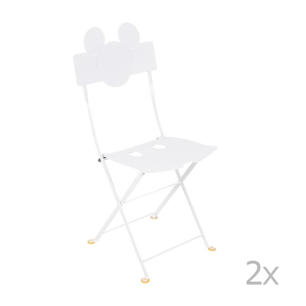 Bistro Mickey fehér fém kerti szék, 2 db - Fermob