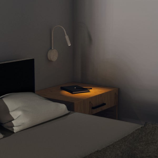 Leo fehér falilámpa, magasság 53 cm - SULION-image-1